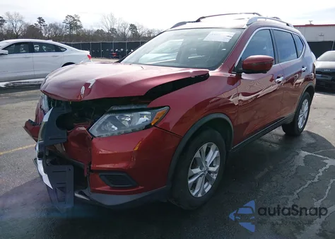2016 Nissan Rogue Sv z USA, uszkodzony, nr VIN KNMAT2MT4GP695581